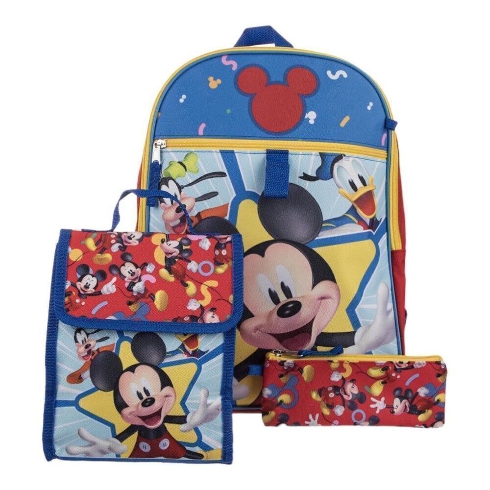 Bioworld Mickey Mouse 5 Piece Backpack Set
